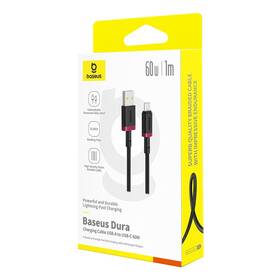 Kabel Baseus Dura USB/USB-C, 60W, 1m černý/červený

 obrázek produktu 15 z 16
