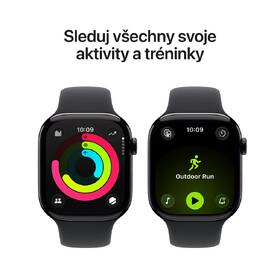 Chytré hodinky Apple GPS 46mm klavírně černý hliník - černý sportovní řemínek - M/L 

 obrázek produktu 3 z 7