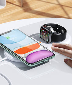 Bezdrátová nabíječka USAMS CD119 pro telefony + Apple Watch bílá

 obrázek produktu 2 z 8