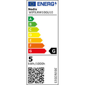 Chytrá žárovka Nedis SmartLife bodová, Wi-Fi, GU10, 345 lm, 4.9 W, Teplá - studená bílá 

 obrázek produktu 1 z 7