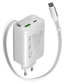 Nabíječka do sítě Canyon OnCharge 65RC White, USB-C, 65W PD, QC, EU bílý

 obrázek produktu 1 z 7