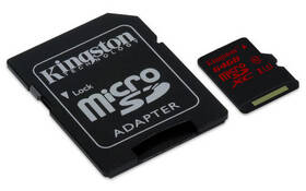 Paměťová karta Kingston 64GB UHS-I U3 (90R/80W) + adapter 

 obrázek produktu 1 z 2