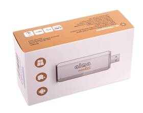 TV tuner ALMA mini TV, DVB-T2, H.265 bílá barva
