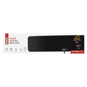 Anténa pokojová EMOS CITY ARCH-C200, DVB-T2, DAB, filtr LTE/4G/5G 
