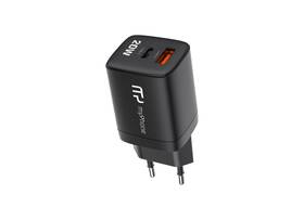 Nabíječka do sítě myPhone SwiftCharge Duo, USB-A/USB-C, 20W černá

 obrázek produktu 1 z 3