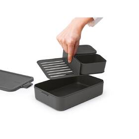 Jídelní box Brabantia Bento Make & Take, dark grey černý

 obrázek produktu 10 z 22