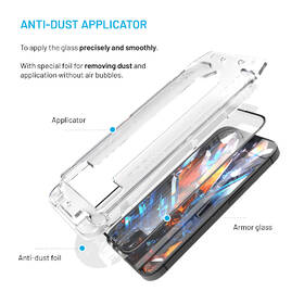 Tvrzené sklo FIXED Armor s Anti-dust aplikátorem a AR vrstvou na Samsung Galaxy S26 Ultra černé

 obrázek produktu 5 z 11