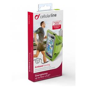 Pouzdro na mobil sportovní CellularLine Armband running, 5,2“ zelené

 obrázek produktu 2 z 2