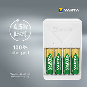 Nabíječka Varta Plug Charger + 4 AA 2100 mAh 

 obrázek produktu 10 z 14