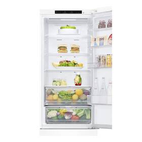 Chladnička s mrazničkou LG GBP62SWNBC bílá barva
