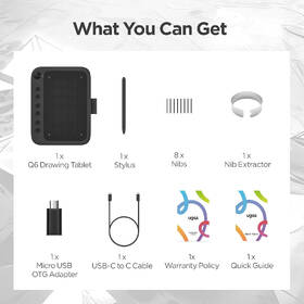 Grafický tablet UGEE Q6 grafitový

 obrázek produktu 9 z 9