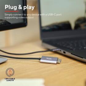 Kabel Trust Calyx USB-C/HDMI, 1,8m černý

 obrázek produktu 6 z 9