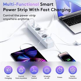 Kabel prodlužovací IMMAX NEO LITE SMART chytrý přívod, Wi-Fi, TUYA bílý

 obrázek produktu 2 z 4
