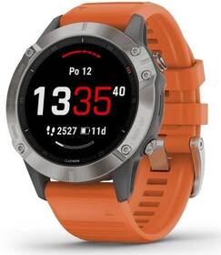 Chytré hodinky Garmin fenix6 PRO Sapphire (MAP/Music) oranžové/titanium

 obrázek produktu 1 z 4