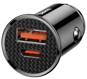 Adaptér do auta Baseus USB + USB-C, 30 W, QC 3.0 černý

 obrázek produktu 4 z 6