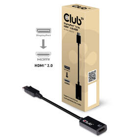 Redukce Club3D DisplayPort 1.4/HDMI 2.0b 

 obrázek produktu 2 z 6