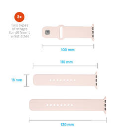 Řemínek FIXED Silicone Sporty Strap na Apple Watch 38/40/41mm růžový

 obrázek produktu 3 z 4