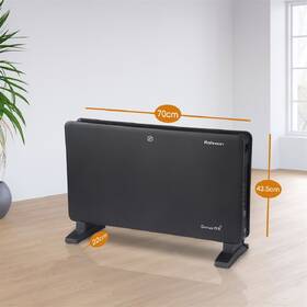 Teplovzdušný konvektor Rohnson R-088 Genius Wi-Fi černá barva
