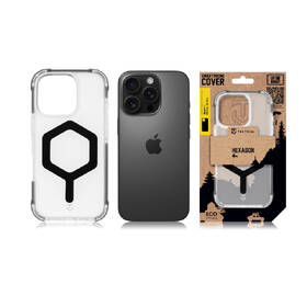 Kryt na mobil Tactical MagForce Hexagon na Apple iPhone 16 Pro černý/průhledný

 obrázek produktu 5 z 5
