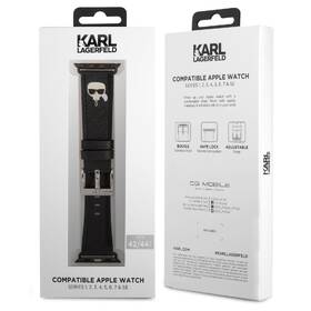 Řemínek Karl Lagerfeld Karl Head PU na Apple Watch 42/44/45mm černý

 obrázek produktu 1 z 1
