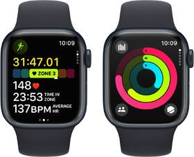 Chytré hodinky Apple GPS 45mm pouzdro z temně inkoustového hliníku - temně inkoustový sportovní řemínek - M/L 

 obrázek produktu 7 z 9