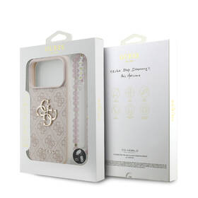 Kryt na mobil Guess PU 4G Metal Logo Strap na Apple iPhone 17 Pro Max růžový

 obrázek produktu 7 z 7