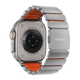 Řemínek NOMAD Stratos Titanium FKM na Apple Watch 45/46/49 mm šedý/oranžový

 obrázek produktu 4 z 12