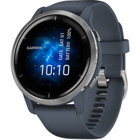 Chytré hodinky Garmin Venu 2 - Silver/Granite Blue Band 

 obrázek produktu 1 z 5