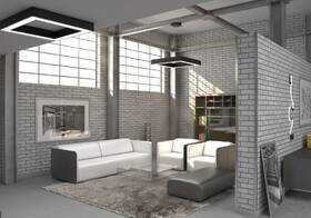 Závěsné svítidlo IMMAX NEO CANTO SMART 80x80cm 60W Zigbee 3.0 černá barva
