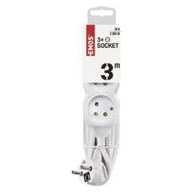 Kabel prodlužovací EMOS 3x zásuvka, 3m bílý

 obrázek produktu 1 z 4
