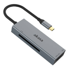Čtečka paměťových karet AKASA 3-in-1 (CF, SD, microSD), USB 3.2 Type-C 

 obrázek produktu 1 z 4