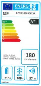 Chladnička s mrazničkou Beko RCNA366E40LZXR nerez

