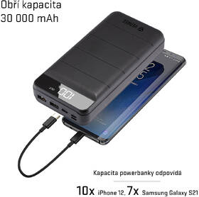 Powerbanka YENKEE YPB 3010 30 000mAh černá

 obrázek produktu 4 z 7
