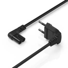 Kabel Hama napájecí, kolmé euro vidlice, 1,5  m černý

 obrázek produktu 2 z 8