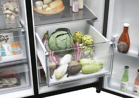 Americká lednice Haier HSW59F18EIPT černá barva
