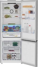 Chladnička s mrazničkou Beko B3RCNE564HXB stříbrná barva
