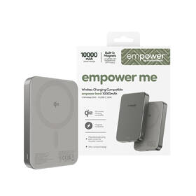 Powerbanka PanzerGlass empower Qi2 10000 mAh, MagSafe šedá

 obrázek produktu 8 z 8