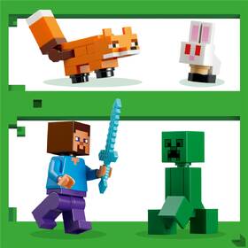 Stavebnice LEGO® Minecraft®  21583 Steve a dobrodružství v tajze 

 obrázek produktu 4 z 9