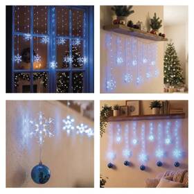 LED řetěz EMOS 131 WINDOW SNOWFLAKES, IP44, CW průhledný

 obrázek produktu 6 z 6