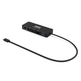 USB Hub PORT CONNECT USB-C/LAN, HDMI, VGA, USB-C PD 3.0 85W, USB-A černý

 obrázek produktu 1 z 6