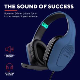 Headset Trust GXT 415B Zirox modrý

 obrázek produktu 8 z 12
