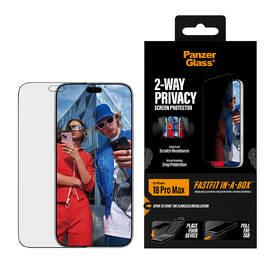 Tvrzené sklo PanzerGlass Privacy na Apple iPhone 18 Pro Max s bezprašným instalačním boxem černé

 obrázek produktu 4 z 8