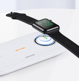 Bezdrátová nabíječka USAMS CD119 pro telefony + Apple Watch bílá

 obrázek produktu 7 z 8