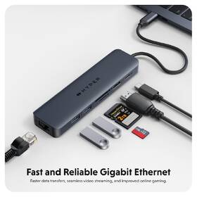 USB Hub HyperDrive EcoSmart Gen.2 USB-C 7-in-1 100W PD Pass-thru 

 obrázek produktu 5 z 6