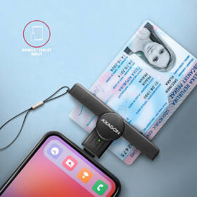 Čtečka eObčanek Axagon USB-C PocketReader černá

 obrázek produktu 2 z 5