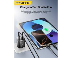 Nabíječka do sítě Essager 33W, GaN, USB-C, USB-A černá

 obrázek produktu 7 z 7