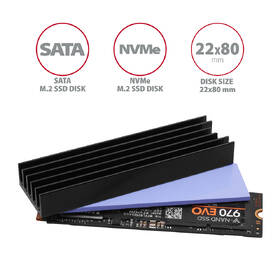 Chladič Axagon pro M.2 2280 SSD 10 mm 

 obrázek produktu 4 z 4