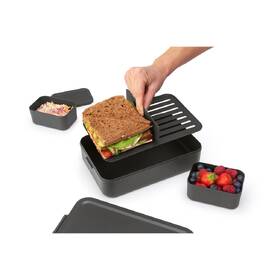 Jídelní box Brabantia Bento Make & Take, dark grey černý

 obrázek produktu 15 z 22