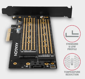 Řadič Axagon PCEM2-D - M.2 NVMe M-key + SATA B-key slot 

 obrázek produktu 2 z 6