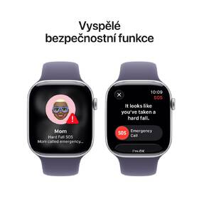 Chytré hodinky Apple GPS + Cellular 46mm stříbrný hliník - mlžně fialový sportovní řemínek - S/M 

 obrázek produktu 5 z 7